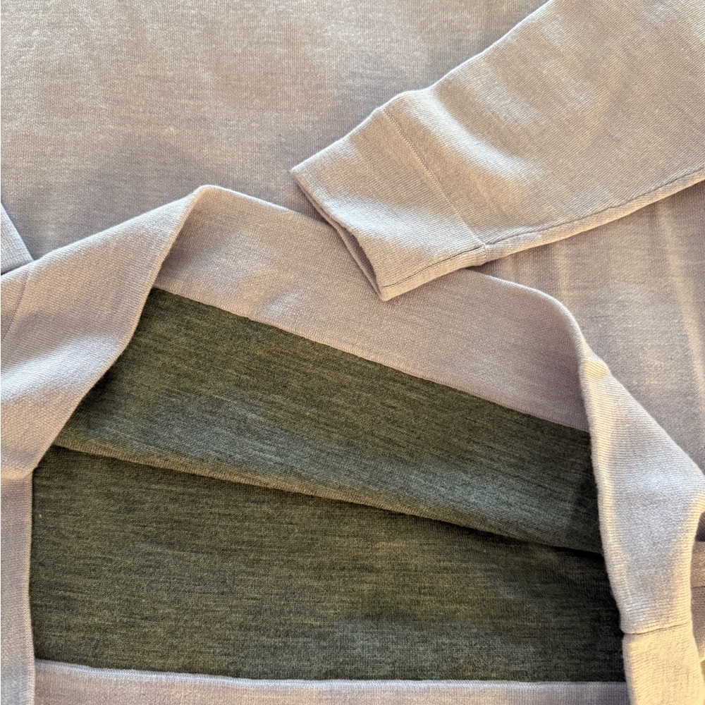 J. Crew Collection Merino Wool Raglan Sweatshirt Style Sweater S Lavender - Picture 5 of 9